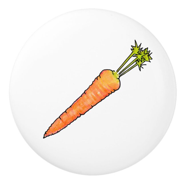 Carrot Ceramic Knob (Front)