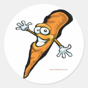 Carrot Classic Round Sticker