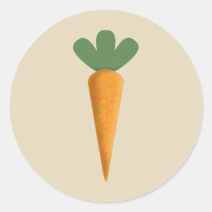 Carrot Classic Round Sticker