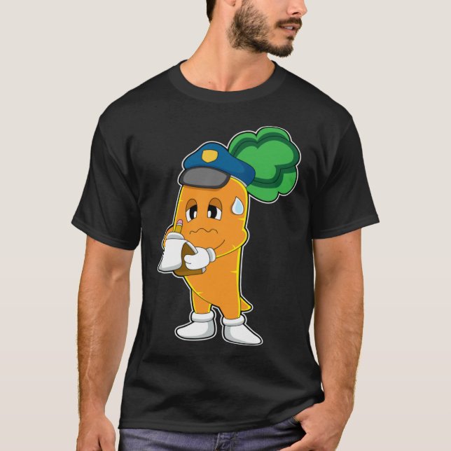Carrot Cop Ticket Police T-Shirt (Front)
