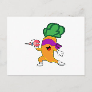 Carrot Darts Dart Postcard