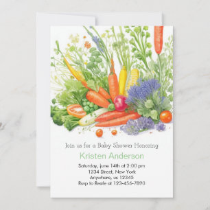 Carrot Dreams Baby Shower Invitation