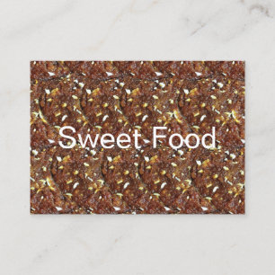 Carrot Halwa Dessert Sweet Food Pattern Business Card