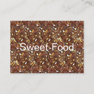 Carrot Halwa Dessert Sweet Food Pattern Business Card