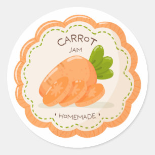 Carrot Homemade Jam Jar Label