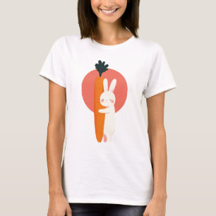 Carrot Hug Bunny T-Shirt