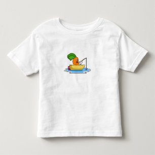 Carrot in Boat at Fishing with Fishing rod Toddler T-Shirt