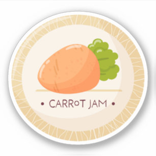 carrot jam label