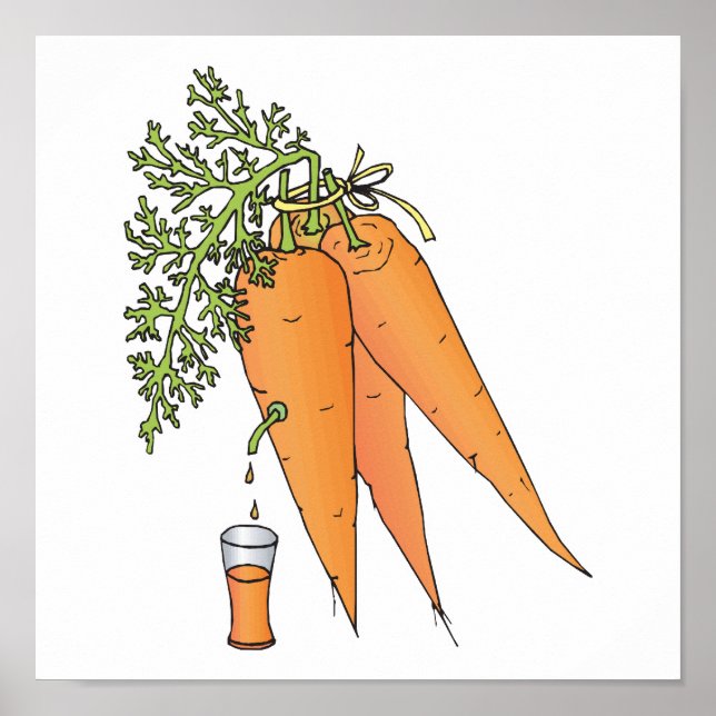 carrot juice poster (Front)