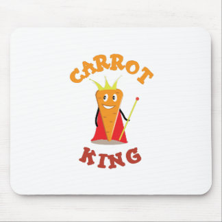 Carrot king royal vegetable crown illustration mouse mat