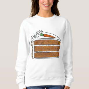 Carrot Layer Cake Slice Foodie Sweatshirt