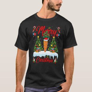 Carrot  Lights Xmas Tree Santa Carrot Christmas T-Shirt