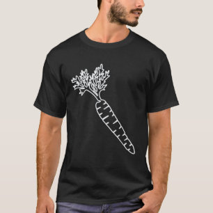 CARROT LINE Vegetables Healthy Food Yummy Vegan T-Shirt