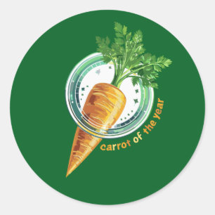 🥕 carrot of the year classic round sticker