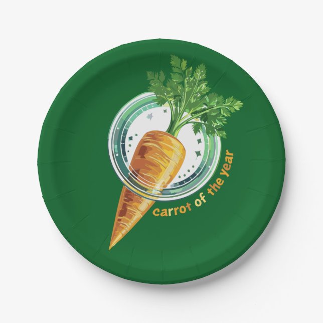 🥕 carrot of the year paper plate (Front)
