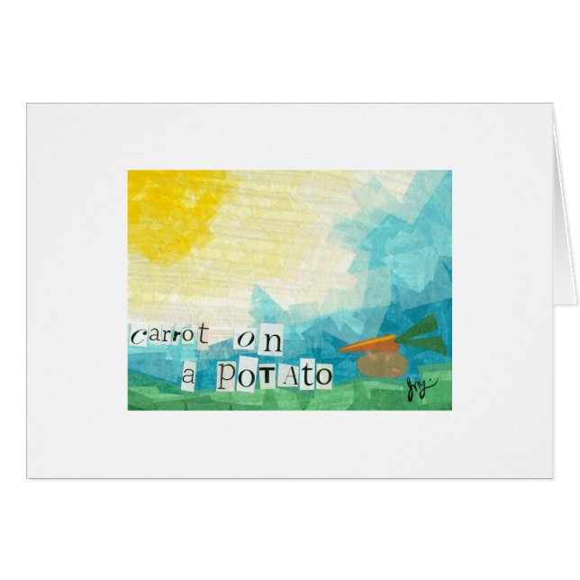 Carrot on a Potato (Front Horizontal)