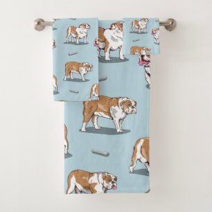 Carrot pattern bath towel set
