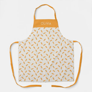 Carrot pattern vegtable apron