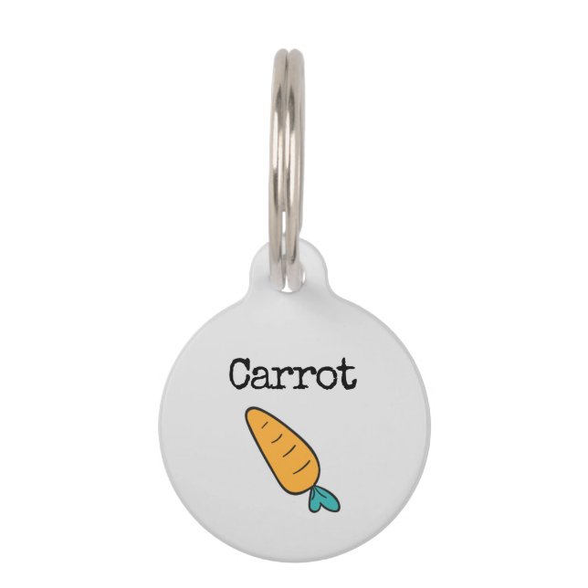 Carrot Pet Tag (Front)