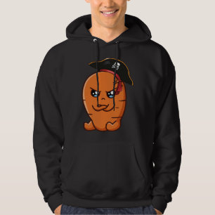 Carrot Pirate Vegan Food Hoodie