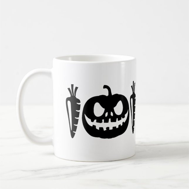 carrot pumpkin  coffee mug (Left)