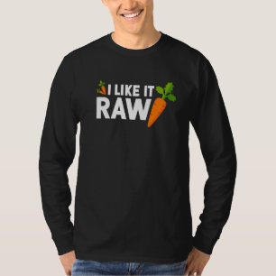 Carrot Raw Food Eater Vegan Vegetarian Gardene T-Shirt