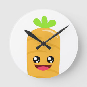Carrot Round Clock