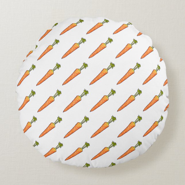 Carrot Round Cushion (Front)