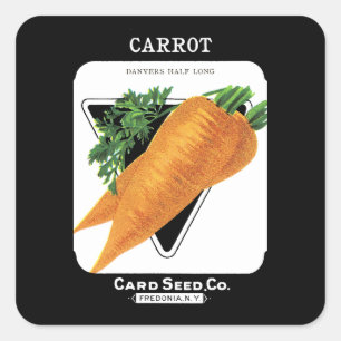 Carrot Seed Packet Label