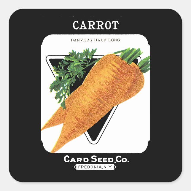 Carrot Seed Packet Label (Front)
