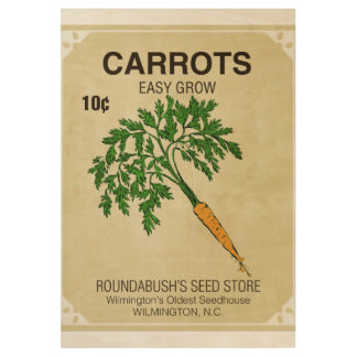 Carrot Seed Vintage Poster Ephemera