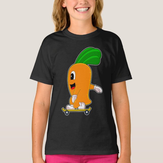 Carrot Skater Skateboard T-Shirt (Front)