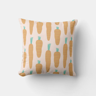 Carrot Stripe Pattern Cushion