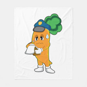 Carrot Traffic warden Parking ticket Fleece Blanket