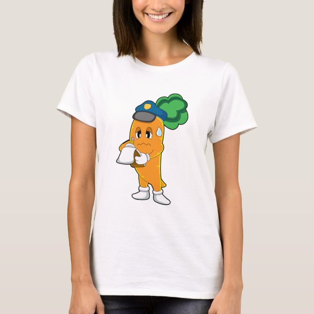 Carrot Traffic warden Parking ticket T-Shirt (Front)