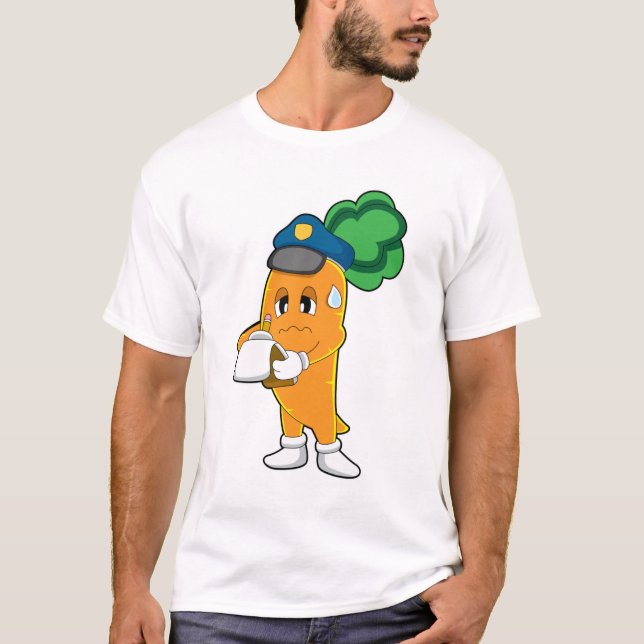 Carrot Traffic warden Parking ticket T-Shirt (Front)