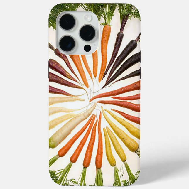 Carrot Vegetables Colourful Rainbow Pattern Garden Case-Mate iPhone Case (Back)