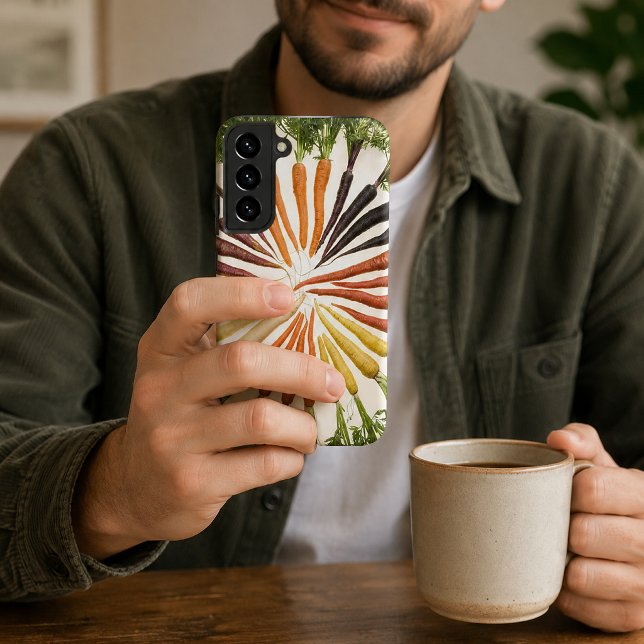 Carrot Vegetables Colourful Rainbow Pattern Garden Samsung Galaxy S22+ Case (Carrot Vegetables Colorful Rainbow Pattern Garden Samsung Galaxy Case)