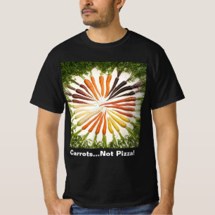 Carrot Vegetables Rainbow Pattern Dark Value T-Shirt