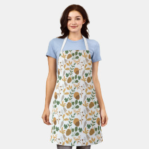 Carrots And Nuts Pattern Apron