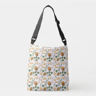 Carrots And Nuts Pattern Crossbody Bag
