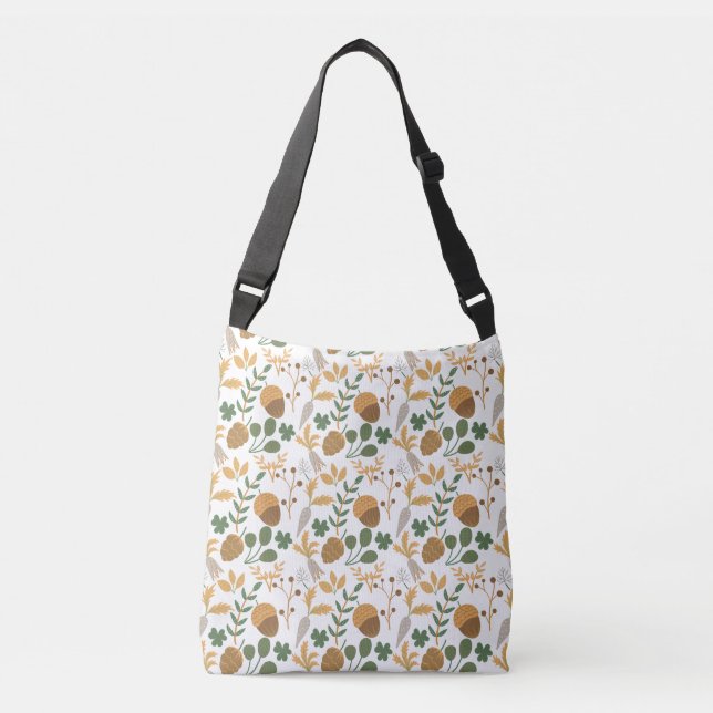 Carrots And Nuts Pattern Crossbody Bag (Front)