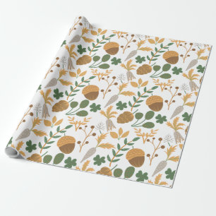 Carrots And Nuts Pattern Wrapping Paper