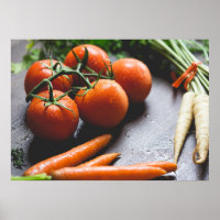 Carrots and Tomatoes Vegetable Photography