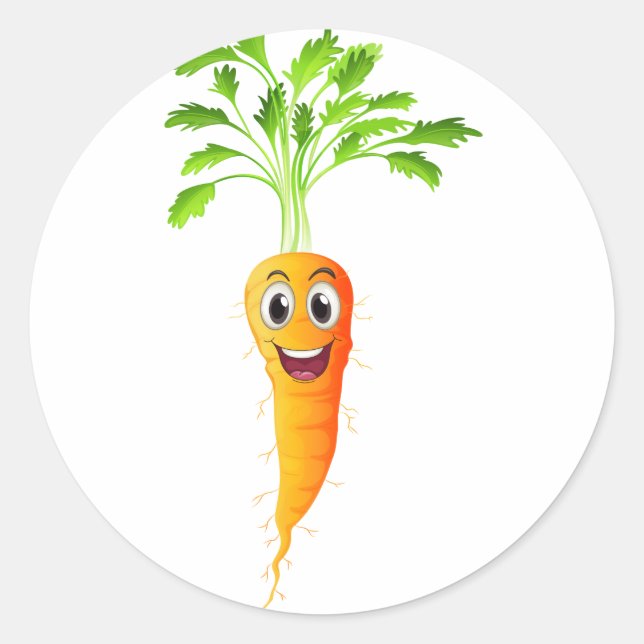 Carrots Classic Round Sticker (Front)