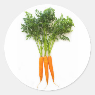 Carrots Classic Round Sticker