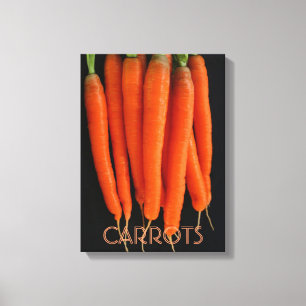 Carrots from our garden canvas print