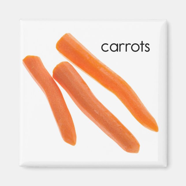 Carrots Refrigerator Magnet (Front)