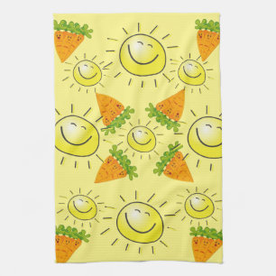 Carrots Sun Kitchen Hand Towel