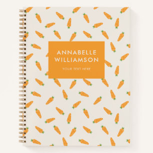 Carrots Vegetables Personalised Notebook